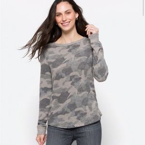 Pink clover cozy knit long sleeve top